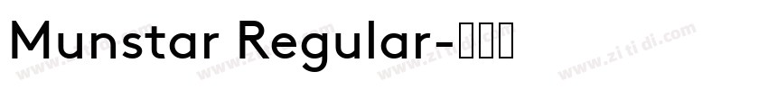 Munstar Regular字体转换